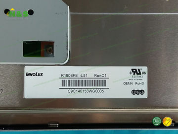 R190EFE-L51 INNOLUX a-Si TFT-LCD, 19.0 นิ้ว, 1280 × 1024 สำหรับแอปพลิเคชันอุตสาหกรรม