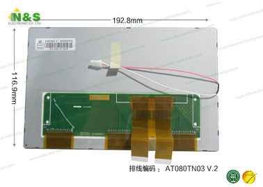 AT080TN03 V.2 แผงจอภาพ Innolux LCD, WVGA จอแสดงผลยานยนต์สำหรับรถยนต์