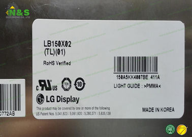 LB150X02-TL01 แผงจอภาพแอลซีดี, แล็ปท็อปจอ LCD 15.0 นิ้วรุ่น 1024 × 768