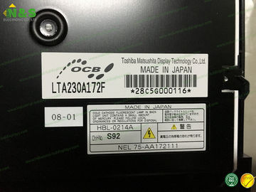ปกติเป็นสีดำ 23.0 นิ้ว LTA230A172F โตชิบา TFT LCD โมดูล 23.0 นิ้ว, 1280 × 768 ประเภทหลอดไฟ CCFL